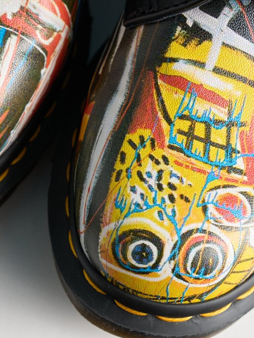 Dr. Martens 1461 Basquiat Limited Edition Oxford Shoes – Black + Multi | W6 - Picture 6 of 8